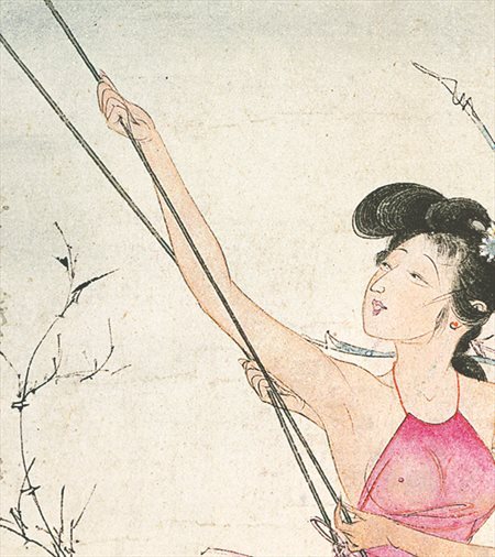 吴江-胡也佛的仕女画和最知名的金瓶梅秘戏图